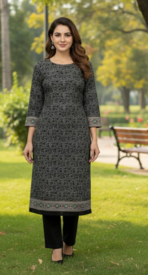 3 PC-Unstitched Printed Cambric Suit- MG