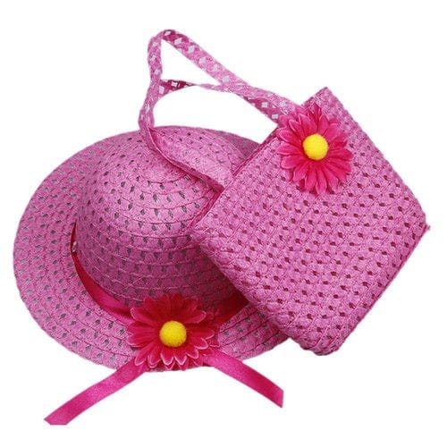 Dark Pink Hat and Bag