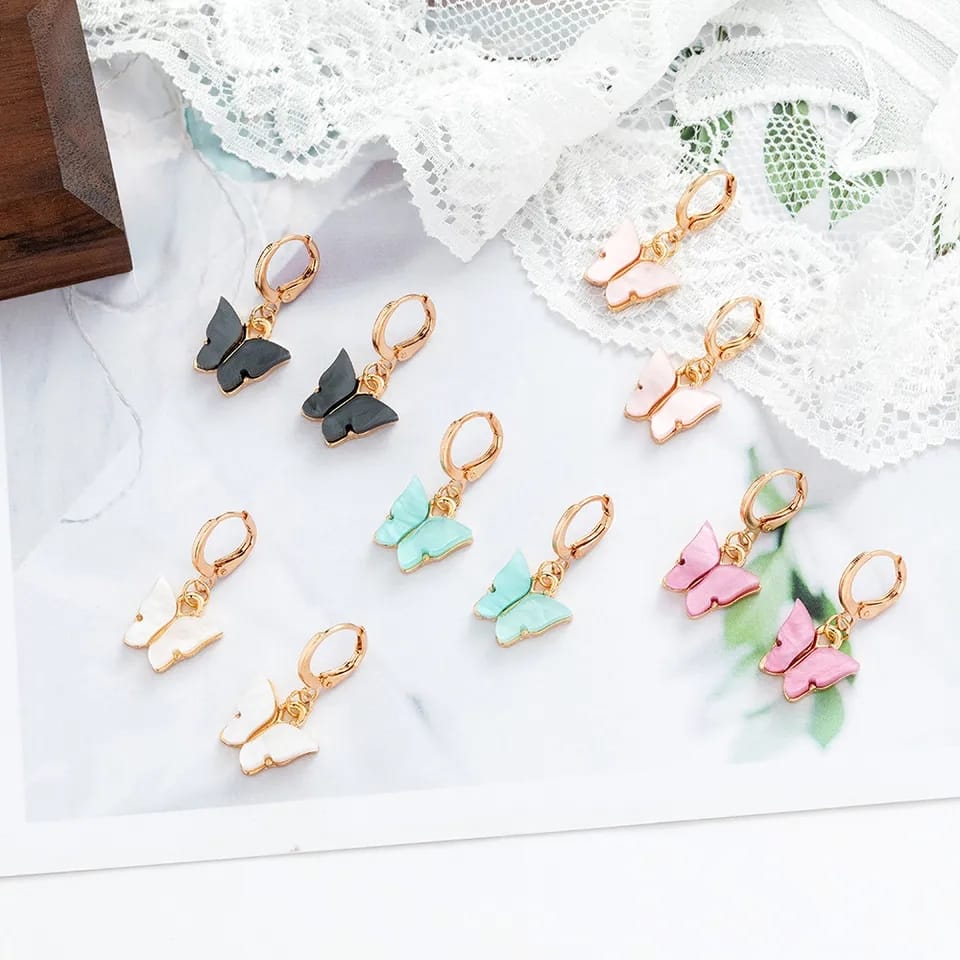 Butterfly Necklace and Earrings
