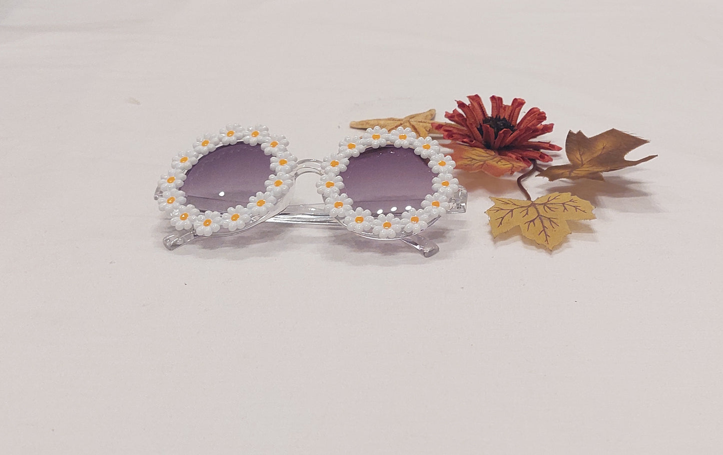 White Flower Glasses