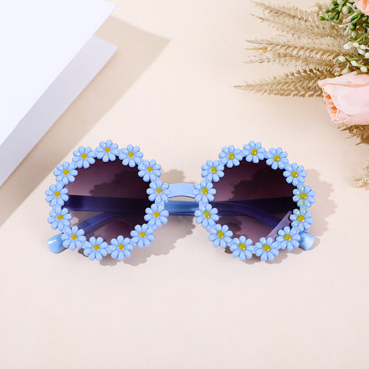 Blue Flower Glasses