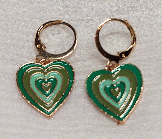 Green Earrings