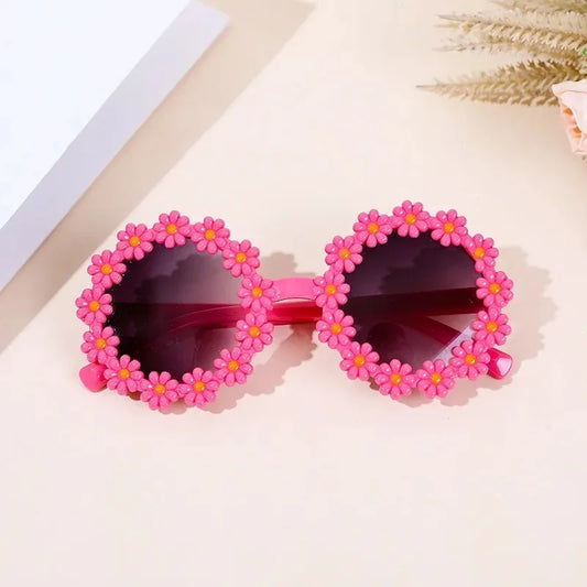 Pink Flower Glasses