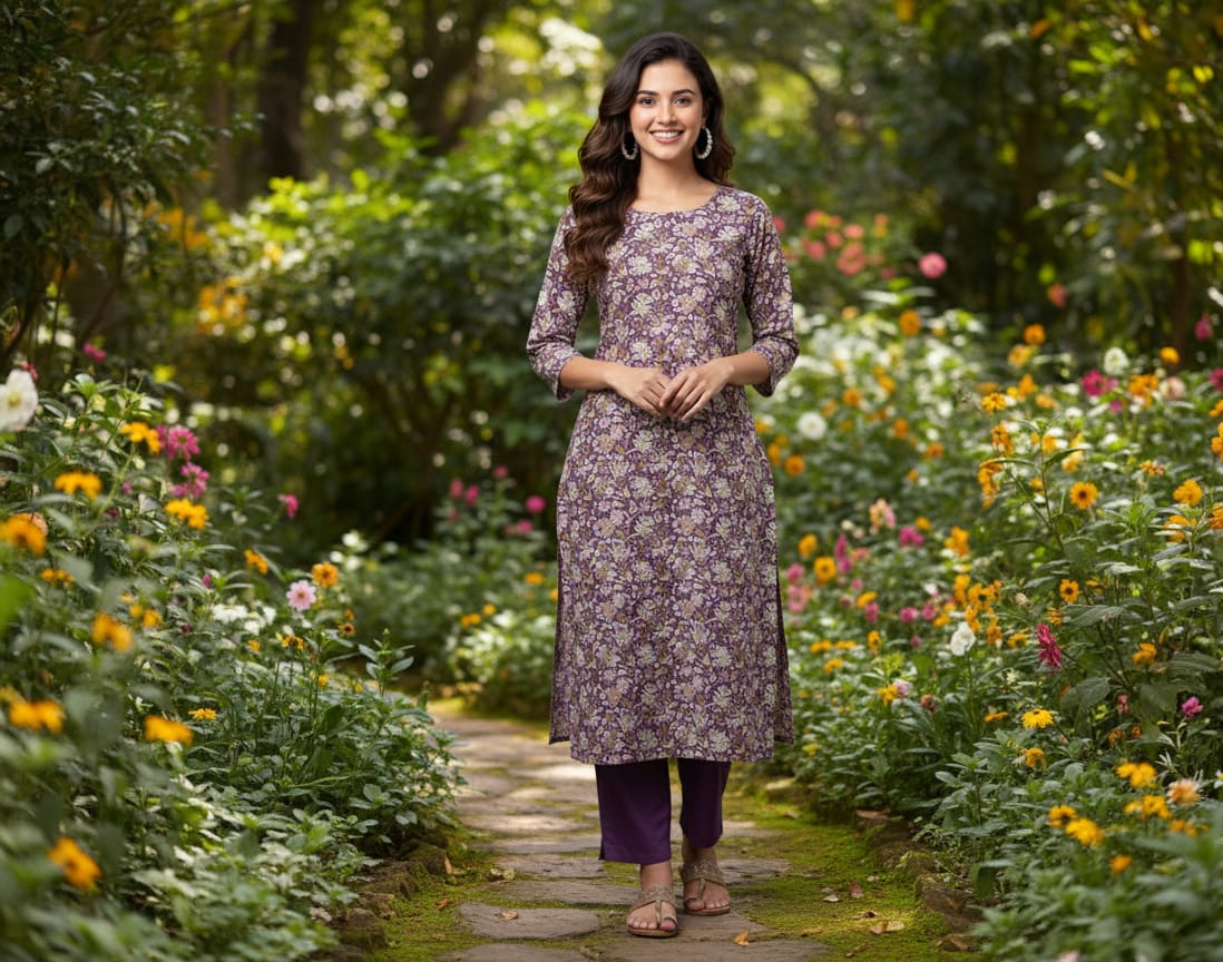 3 PC-Unstitched Printed Cambric Suit- PS