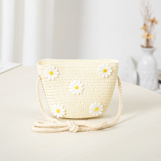 White Bag with Flowers